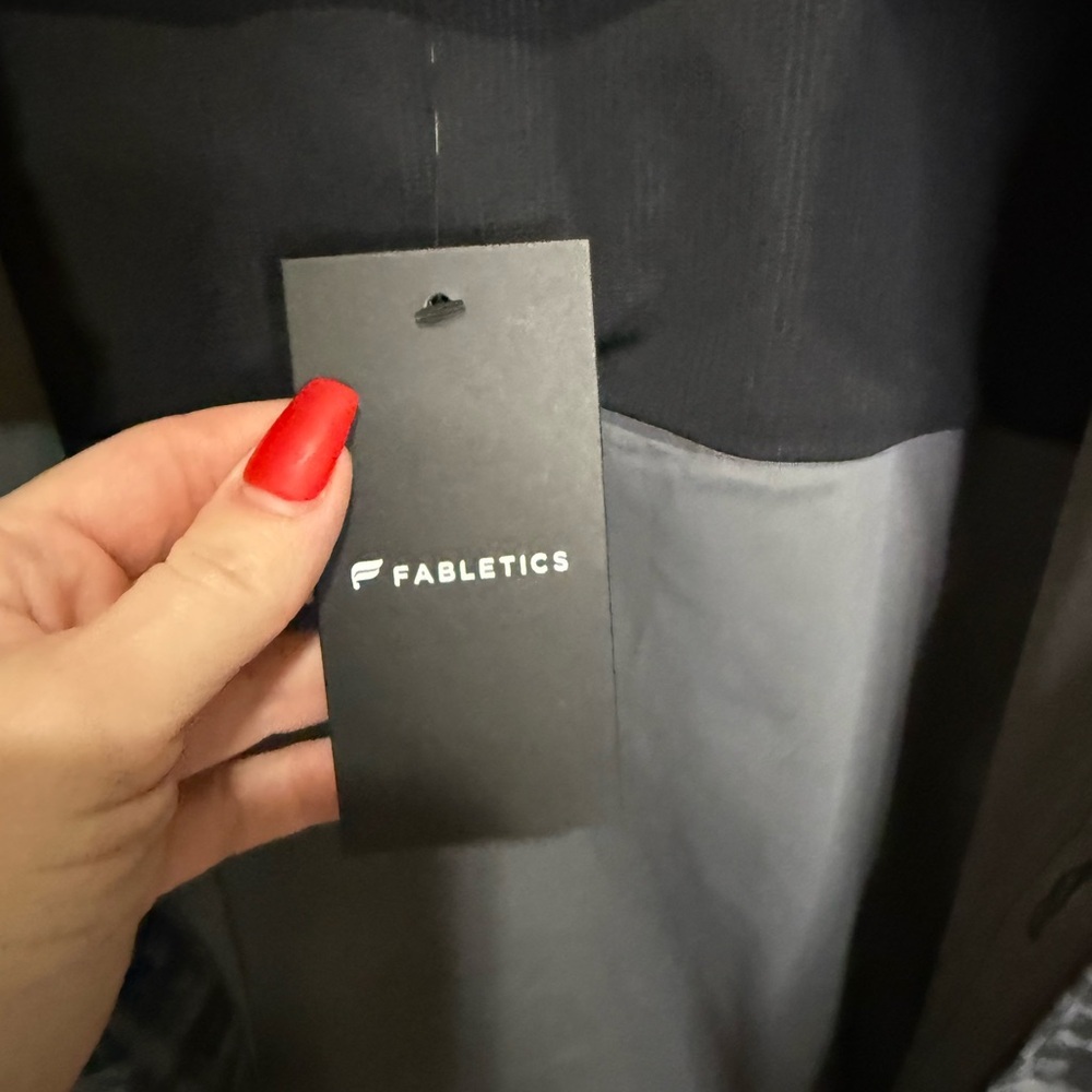 Fabletics Mens Button Front Shirt Jacket Gray Abstract Print Lightweight Small - Picture 4 of 5